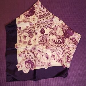 Purple Floral Paisley Scarf